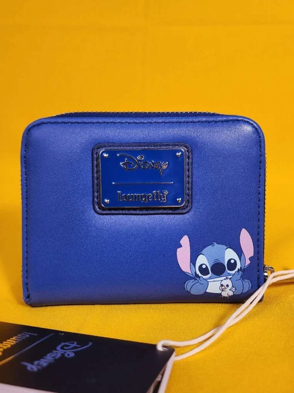 Loungefly Disney Lilo & Stitch Blue Bird & Stitch Sunset Beach Zip Wallet NEW